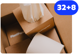 PlantPaper 32 Rolls + 8 Boxes
